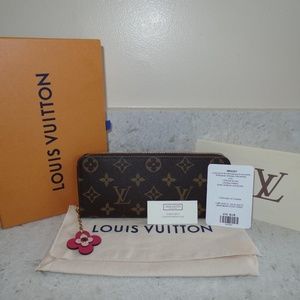 NEW RECEIPT Louis Vuitton FLOWER Fuschia Clemence